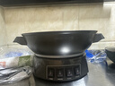奥克斯（AUX）电炒锅铸铁无涂层一体多功能插电锅炒菜专用物理不粘电热锅大容量炖蒸煮煎电蒸锅家用电锅电火锅 标准款-32CM单笼【推荐3-5人】11L 实拍图