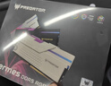 宏碁掠夺者（PREDATOR）32G(16G×2)套装 DDR5 6000频率 台式机内存条 Hermes冰刃系列 RGB灯条(C28) 石耀黑 AI电脑配件 实拍图