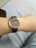 正品男士手表高档休闲石英表简约气质男表皮带高颜值罗马时尚腕表 咖啡色指挥官款 实拍图