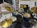 Bullfighter斗牛士架子鼓成人儿童通用专业演出考级爵士鼓五鼓三镲四镲乐器 5鼓4镲拉丝蓝 实拍图