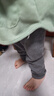 优衣库婴幼儿宝宝摇粒绒紧身裤打底裤内里加绒裤478432 478432/08深灰色 100 实拍图