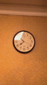 精工新品日本精工11英寸扫秒简约挂钟家用免打孔卧室静音钟表直径28cm 实拍图