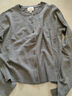H&M女装针织衫春季时尚慵懒打底衫短款薄外套0579541 混灰色167 S 160/88 实拍图