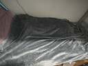 京东京造经典法兰绒毯 1150g空调毯加厚双面沙发午睡盖毯 高级灰1.5x2m 实拍图