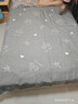 洁丽雅（Grace）7A抗菌磨毛床单单件单人 学生宿舍床上用品 迪安娜灰色160*230 实拍图
