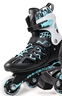 美洲狮（COUGAR ）成人可调码数轮滑鞋直排轮溜冰鞋 黑蓝L码 实拍图