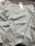 优衣库女装柔滑弹力棉质圆领T恤/长袖基础版型内搭480869 03 灰色 M /160/84A 实拍图