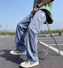 真维斯（Jeanswest）天丝超薄抗皱休闲裤男夏季新款宽松直筒男裤百搭阔腿长裤子男士 蓝色 XL 实拍图