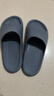 朴西香蕉船凉拖鞋女士浴室不易滑居家室内四季情侣拖鞋男 黑色 42-43 实拍图