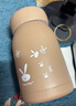 【京东物流送货上门】萌萌兔卡通水杯女牛奶玻璃杯创意便携杯子 咖色萌萌兔 330ml 1只 实拍图