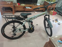 凤凰（Phoenix）可折叠山地车自行车成人男女新款式学生12到18岁变速越野软尾单车 辐条轮/折叠双避震【密封全轴承】钢架肖灰 24寸-24速【身高138-168cm】 实拍图