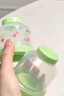 日康（rikang）奶粉分装盒 三层独立便携奶粉盒米粉罐多功能辅食盒 N6028-1绿色  实拍图