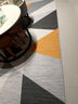 梦蜓水晶绒客厅地毯 亲肤舒适耐脏防滑 几何黄 现代简约 160*230cm 实拍图