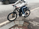 永久自行车成人山地车自行车学生男女铝合金变速公路自行车油碟单车 【钢架/全套轴承】摩天灰 27速 24寸【推荐145-170cm】 实拍图