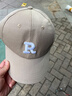 【热巴同款】加大棒球帽帽子男女大头围显脸小春夏字母百搭棒球帽 刺绣款-卡其 实拍图