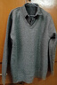 男士假两件毛衣男衬衫领针织衫男冬季加绒加厚线衣中老年衣服男装 【加绒】9010灰色 3XL 165-180斤 实拍图