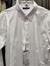 罗蒙（ROMON）纯色商务职业正装男士白衬衫工装外套长袖衬衣男CS108白色4XL 实拍图