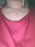 珍尚银中国黄金四叶草莫桑石足银项链女款七夕情人节生日礼物送女友老婆 实拍图