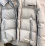 高梵黑金鹅绒服抱抱5.0四格短款女士时尚运动休闲羽绒服 铂金8号 S 实拍图