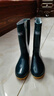 回力雨鞋女时尚户外下雨天防水雨靴水鞋耐磨胶鞋6813墨绿中筒38 实拍图