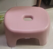 换鞋凳小凳子座椅小板凳可叠放加厚塑料凳高级感儿童学生寝室矮凳 樱花粉1个 实拍图