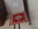 星晚进门口玄关地垫喜庆入户欧式客厅防滑毯子红色耐脏免洗脚垫可裁剪 典雅红 80*100CM 实拍图