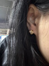 禾匠轻奢通体S925银锆石耳钉女士高级感生日礼物通勤养耳洞送女友老婆 925银针金色耳钉【配证书】 实拍图