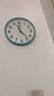康巴丝（Compas）挂钟 静音简约钟表客厅石英钟表挂墙时钟 c2855 蓝色 26cm 实拍图