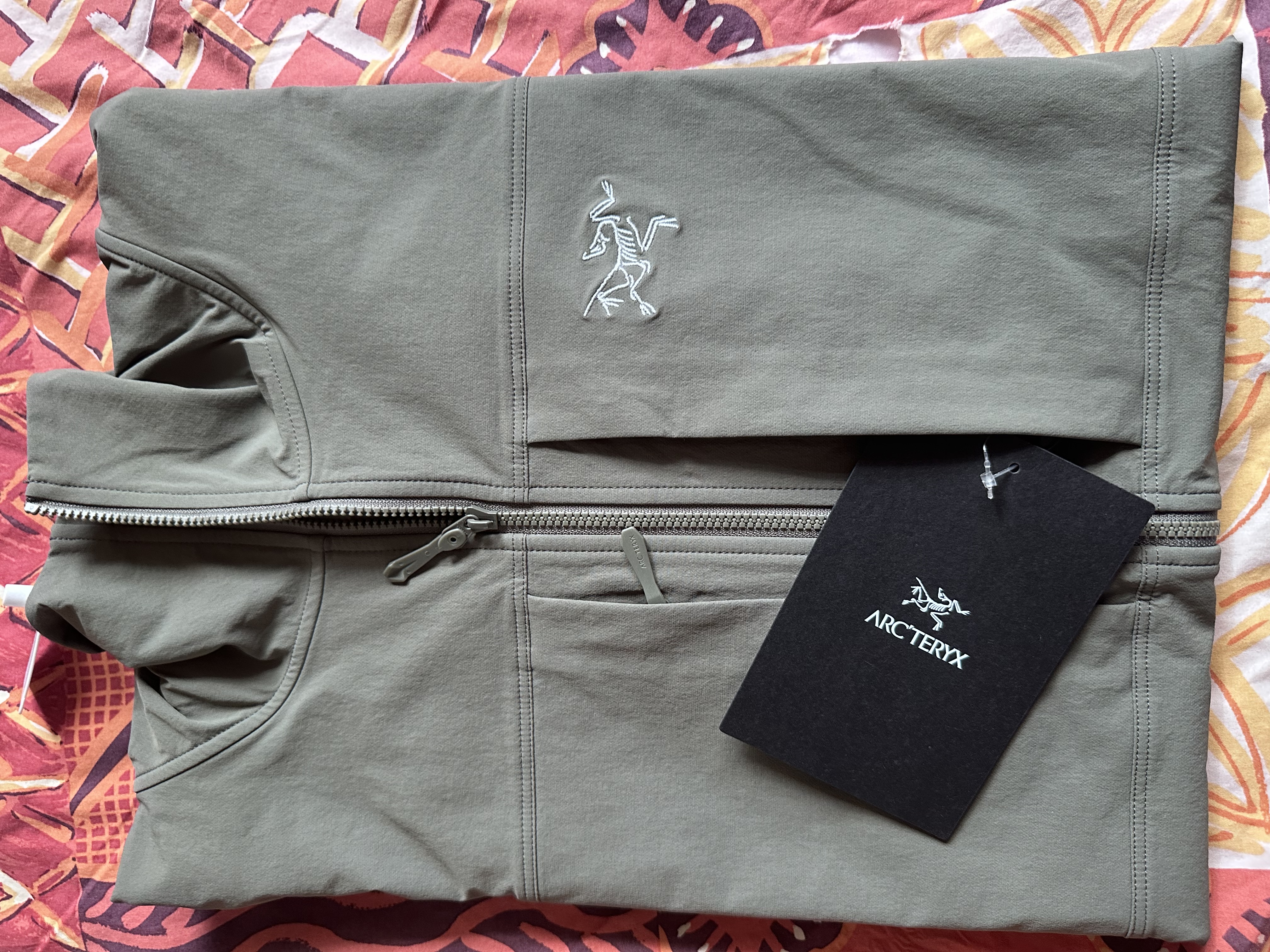 ARC'TERYX始祖鸟 GAMMA HOODY 防风 男子 软壳夹克 FORAGE/幽雾绿 L 实拍图
