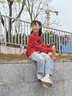 361°儿童夏季薄款长裤男童卫裤运动长裤女童秋冬保暖中大童休闲长裤 可墨蓝1501-男童【加绒】 130 实拍图