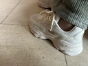 骆驼（CAMEL）运动老爹鞋女透气厚底潮休闲鞋子 K23S60L8016 米色 37 实拍图