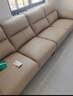 全友家居现代简约头层牛皮沙发带脚凳客厅家具直排真皮沙发茶几组合 【浅卡其】沙发+脚凳 3.78m 实拍图