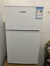 HYUNDAI（韩国现代）小冰箱迷你小型家用冷藏冷冻宿舍出租房办公室双开门二门电冰箱节能省电 68L白【一级能效+租房必备】 实拍图