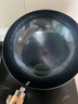 臻三环章丘铁锅炒锅手工锻打铁锅无涂层不易粘锅炒菜锅厨房好物一环轻音 古法烤蓝（适合1-3人） 30cm 实拍图