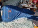 真维斯（Jeanswest）牛仔裤男冬季加绒裤保暖弹力直筒加厚休闲男长裤子男蓝色加绒34 实拍图