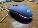 罗技（G）G102 有线游戏鼠标 淡紫色 RGB灯效 轻量化设计 吃鸡鼠标 赛博朋克 200-8000DPI 实拍图