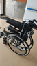 京巧铝合金轮椅老人专用出行便携式轮椅小型轻便折叠旅行代步车可自推 实拍图