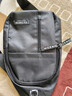 运动跑步包男休闲斜挎包手机包防泼水健身包女单肩包 黑色 实拍图