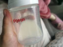 贝亲（Pigeon）玻璃奶瓶宽口径防胀气240ml M号奶嘴 3月+ AA187  实拍图