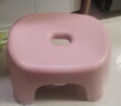 换鞋凳小凳子座椅小板凳可叠放加厚塑料凳高级感儿童学生寝室矮凳 樱花粉1个 实拍图
