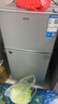 奥克斯小冰箱家用小型迷你冷藏冷冻两用出租房宿舍用节能省电寝室办公室电冰箱 【净化去味】176银色【高效保鲜 铜管速冷】56L 实拍图