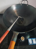 荣事达（Royalstar）章丘手工锻打铁锅老式炒锅无涂层不粘炒菜锅圆底燃气灶有盖40cm 实拍图