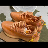 阿迪达斯yeezy350全透火山橙椰子透气青少年学生休闲鞋 36 实拍图