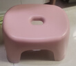 换鞋凳小凳子座椅小板凳可叠放加厚塑料凳高级感儿童学生寝室矮凳 樱花粉1个 实拍图