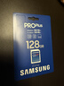 三星（SAMSUNG）128GB SD存储卡 高速PRO蓝卡 U3SD相机内存卡支持微单/单反相机4K视频 读速180MB/s写速130MB/s 实拍图