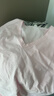 优衣库女装竹节纱V领T恤/短袖棉白T上衣打底内搭483576 10 水粉色 L /160/88A 实拍图