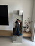 小匠材全身镜落地穿衣镜卧室衣帽间落地镜镜子宿舍铝合金贴墙镜白50*160 实拍图