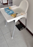 宜家（IKEA）ANTILOP安迪洛高脚椅宝宝餐椅婴儿餐椅儿童椅学坐椅多功能椅子 白色+多色条形支撑垫 实拍图