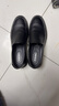奥康（Aokang）官方春秋季流行商务休闲皮鞋男士舒适百搭一脚蹬鞋子男黑43码 实拍图