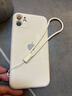 云粼 适用苹果11手机壳摄像头全包iPhone11Pro液态硅胶11pro Max防摔圆弧潮牌软壳ins网红简约 苹果11【古董白+全屏钢化膜+挂绳】 实拍图